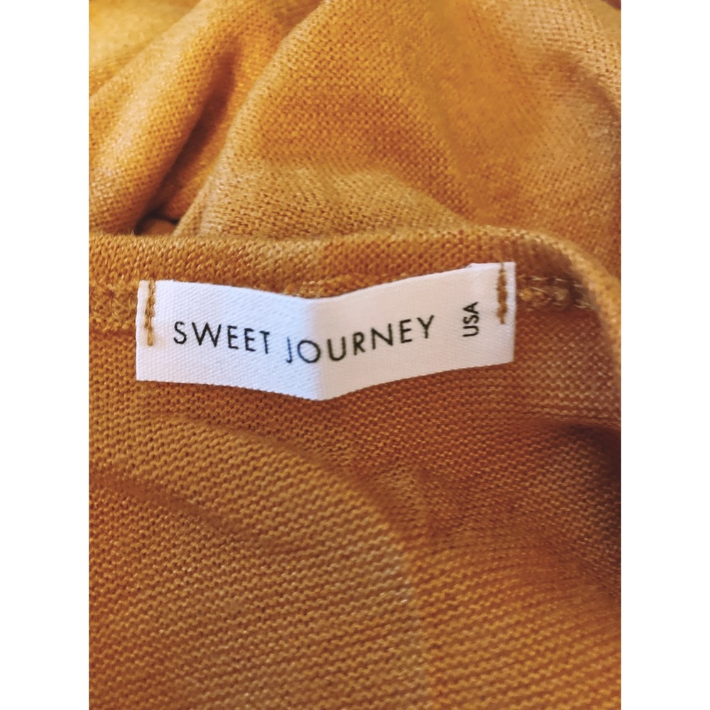 Mustard Suede-Patch Open Duster - Picture 4 of 4